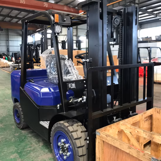 Hochwertiger Diesel-3-Tonnen-Gabelstapler mit automatischem/hydraulischem/mechanischem Getriebe und Papierklammern zur Befestigung können individuell angepasst werden